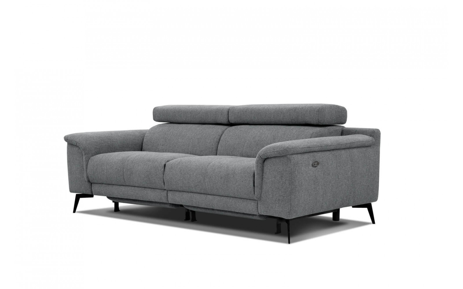 3-Sitzer Relaxsofa mit zwei Relaxfunktionen FIERO FARBE  Grau (Arano 19)