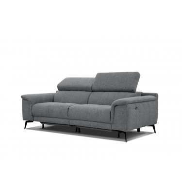 3-Sitzer Relaxsofa mit zwei Relaxfunktionen FIERO FARBE  Grau (Arano 19)