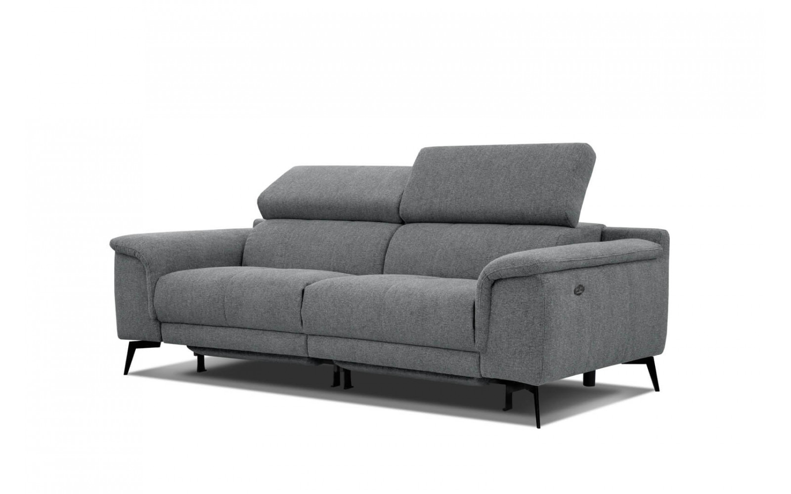 3-Sitzer Relaxsofa mit zwei Relaxfunktionen FIERO FARBE  Grau (Arano 19)