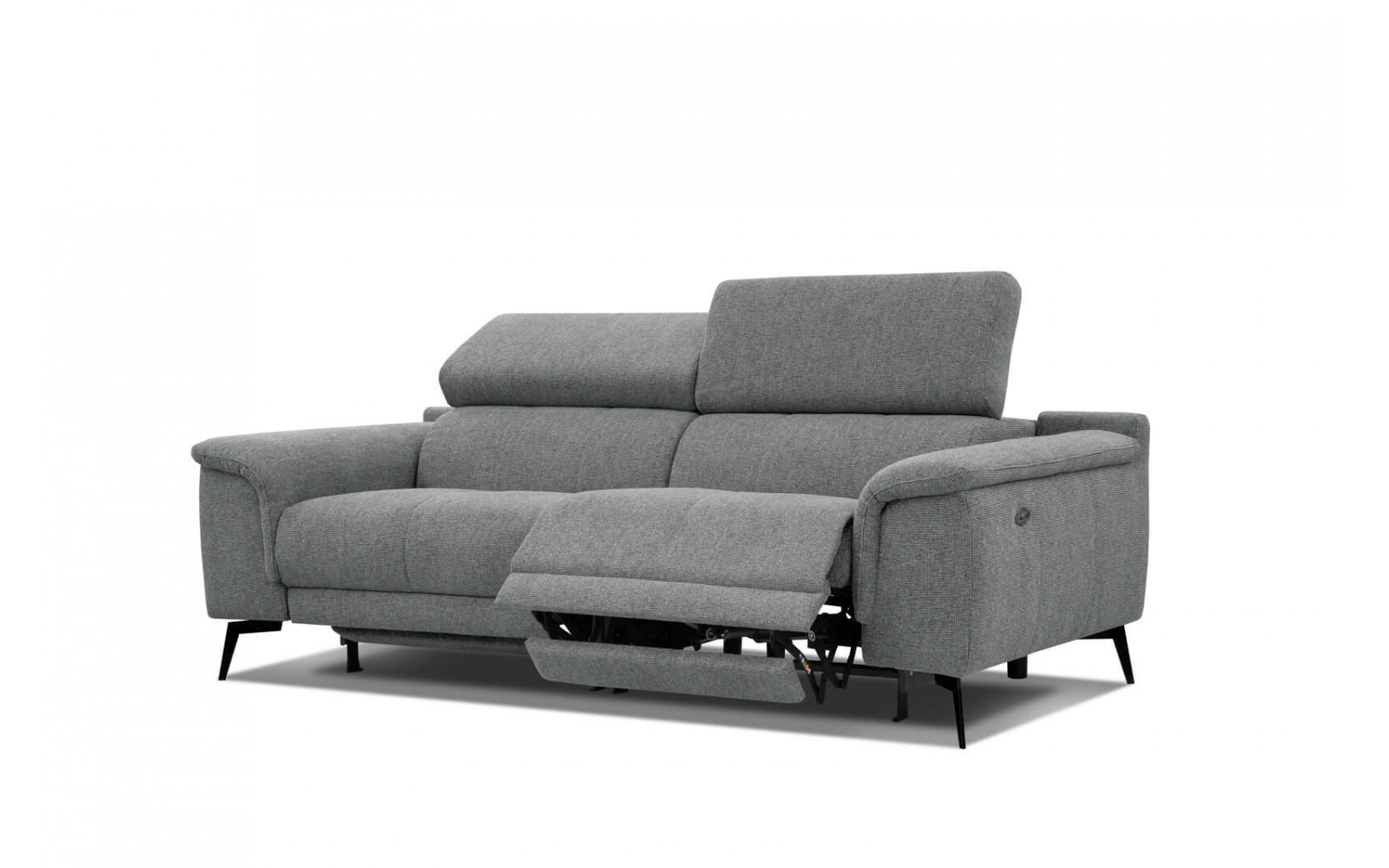 3-Sitzer Relaxsofa mit zwei Relaxfunktionen FIERO FARBE  Grau (Arano 19)