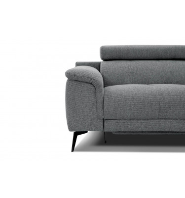 3-Sitzer Relaxsofa mit zwei Relaxfunktionen FIERO FARBE  Grau (Arano 19)