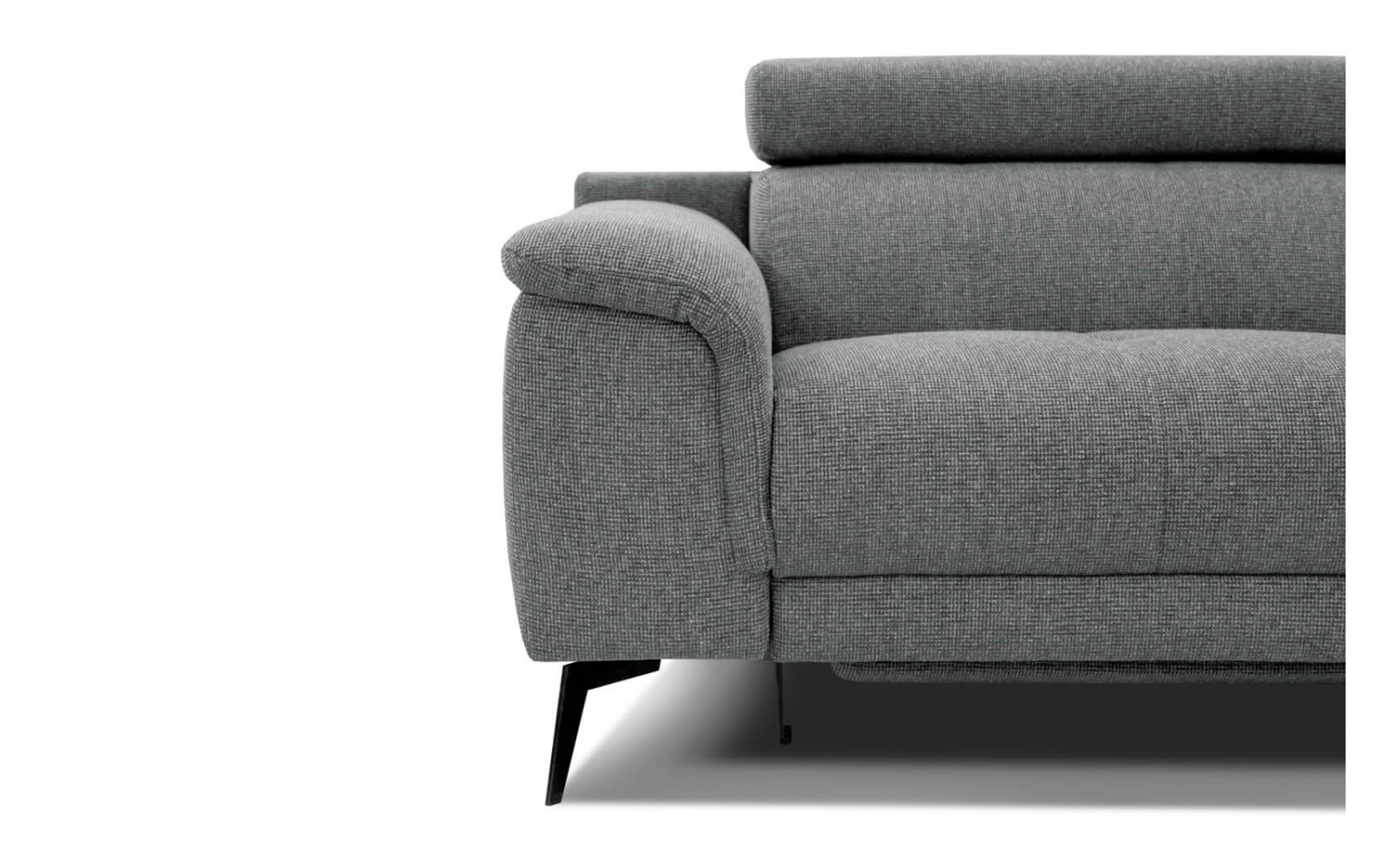 3-Sitzer Relaxsofa mit zwei Relaxfunktionen FIERO FARBE  Grau (Arano 19)