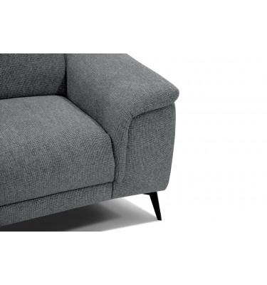3-Sitzer Relaxsofa mit zwei Relaxfunktionen FIERO FARBE  Grau (Arano 19)