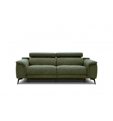 3-Sitzer Relaxsofa mit zwei Relaxfunktionen FIERO FARBE Olivgrün (Arano 24)