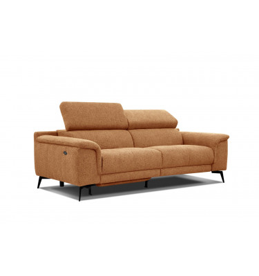 3-Sitzer Sofa mit Relaxfunktion auf der linken Seite FIERO Gelb Honig (Arano 07)
