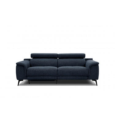 3-Sitzer Sofa mit Relaxfunktion auf der linken Seite FIERO Dunkelblau (Arano 12)