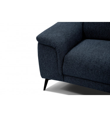 3-Sitzer Sofa mit Relaxfunktion auf der linken Seite FIERO Dunkelblau (Arano 12)