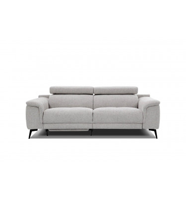 3-Sitzer Sofa mit Relaxfunktion auf der linken Seite FIERO Perlgrau (Arano 15)