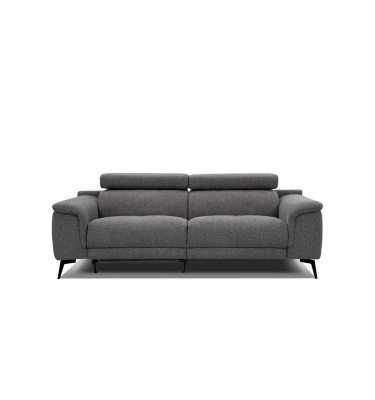 3-Sitzer Sofa mit Relaxfunktion auf der linken Seite FIERO Dunkelgrau (Arano 17)