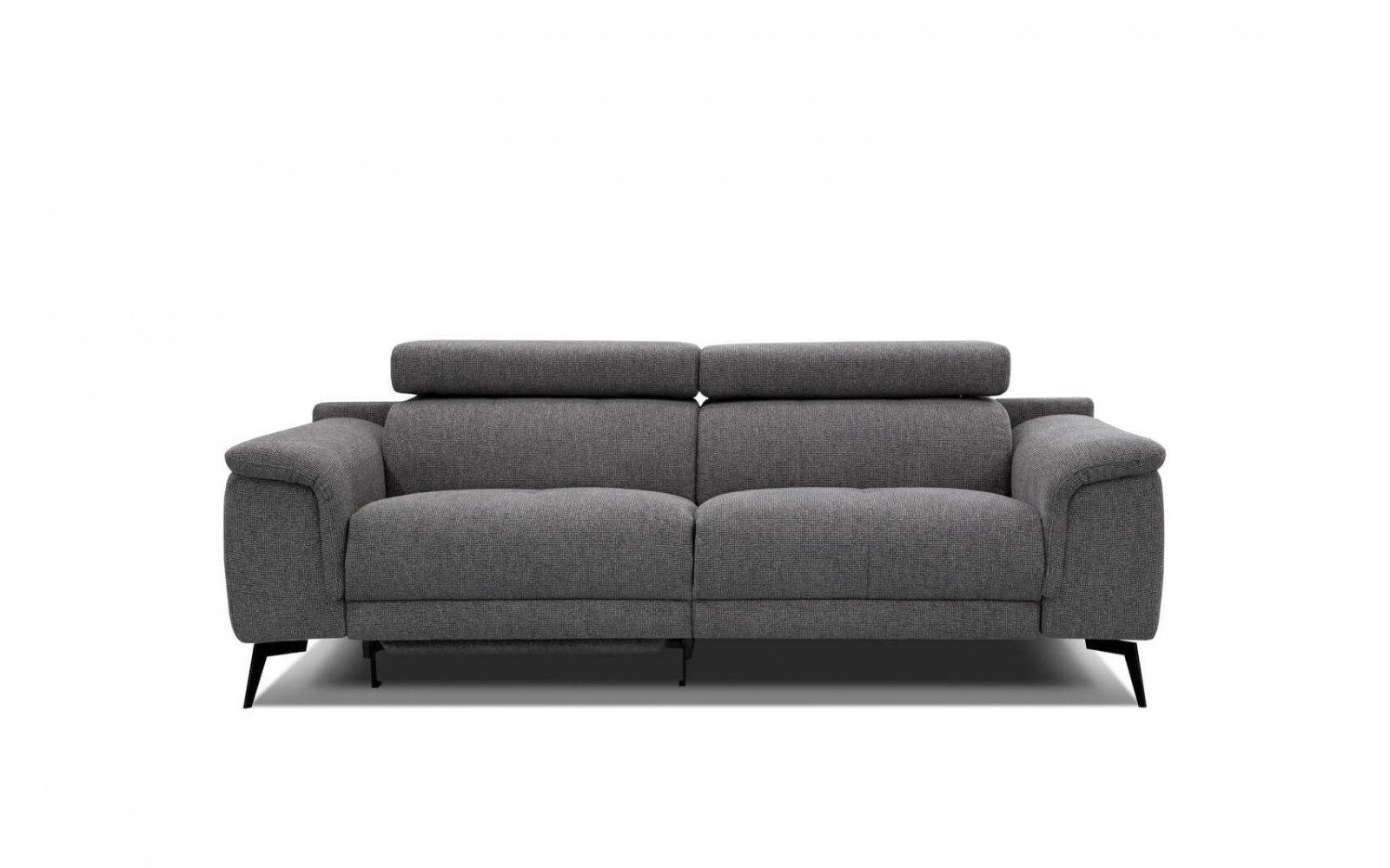 3-Sitzer Sofa mit Relaxfunktion auf der linken Seite FIERO Dunkelgrau (Arano 17)