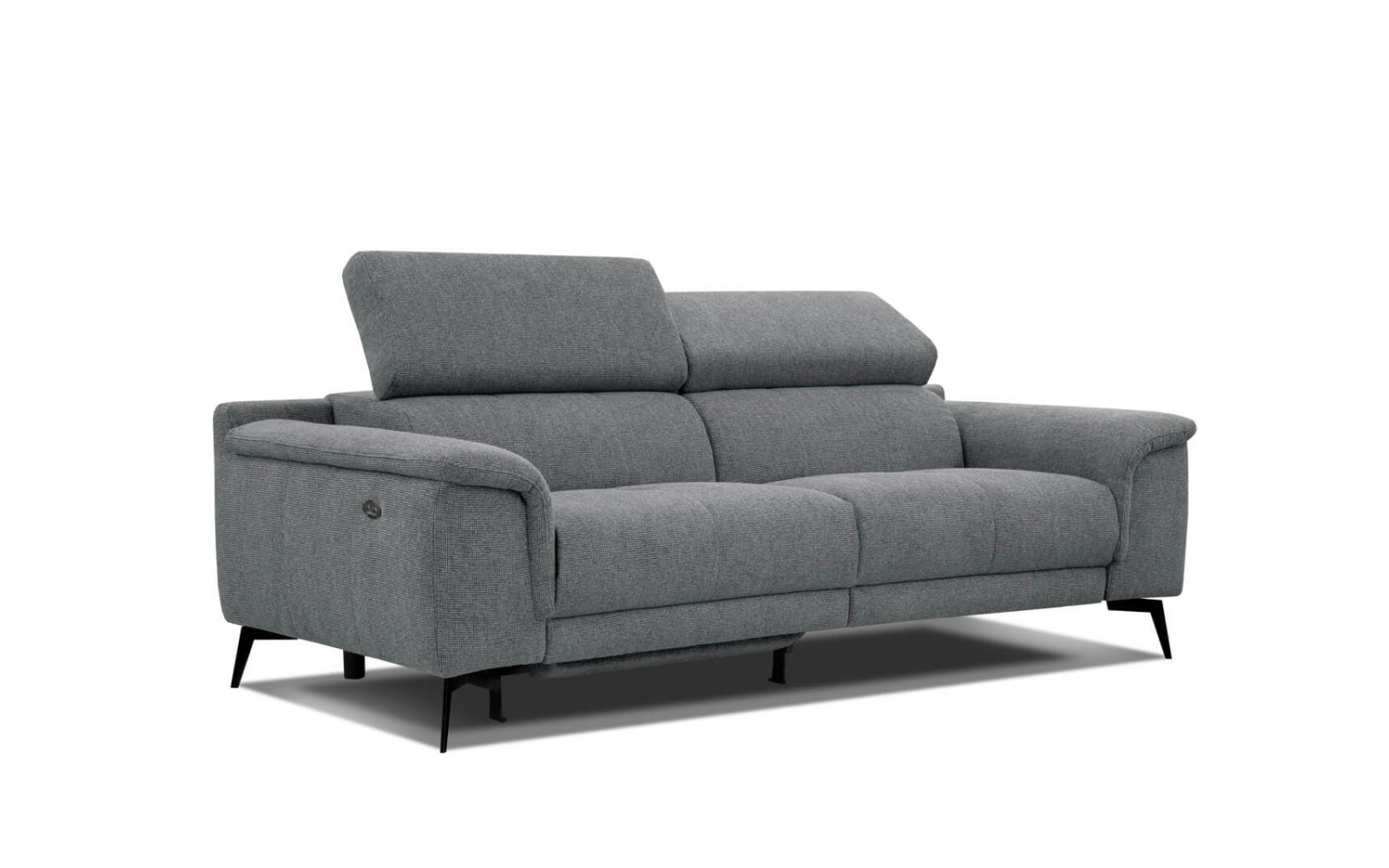 3-Sitzer Sofa mit Relaxfunktion auf der linken Seite FIERO Grau (Arano 19)