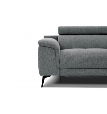 3-Sitzer Sofa mit Relaxfunktion auf der linken Seite FIERO Grau (Arano 19)