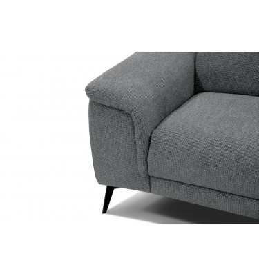 3-Sitzer Sofa mit Relaxfunktion auf der linken Seite FIERO Grau (Arano 19)