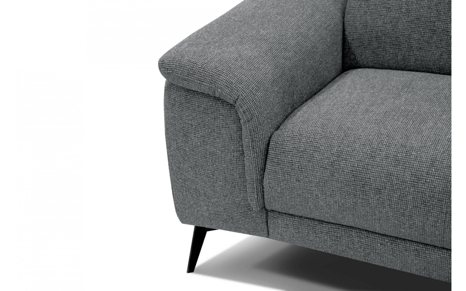 3-Sitzer Sofa mit Relaxfunktion auf der linken Seite FIERO Grau (Arano 19)