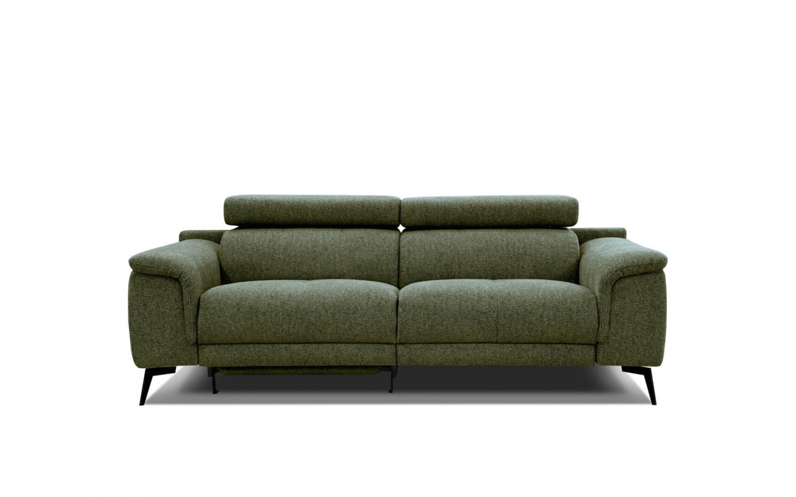 3-Sitzer Sofa mit Relaxfunktion auf der linken Seite FIERO Dunkelgrün (Arano 24)