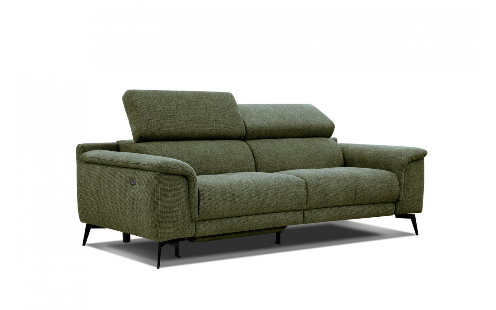 3-Sitzer Sofa mit Relaxfunktion auf der linken Seite FIERO Dunkelgrün (Arano 24)