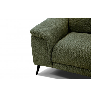 3-Sitzer Sofa mit Relaxfunktion auf der linken Seite FIERO Dunkelgrün (Arano 24)