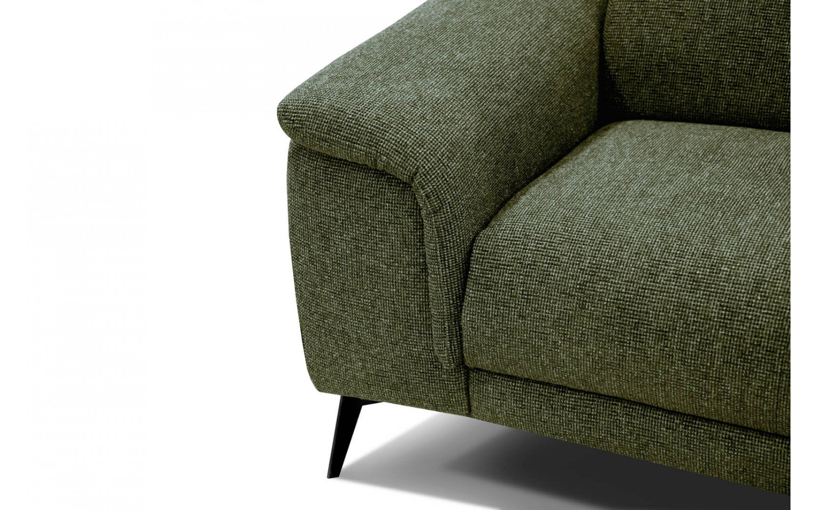 3-Sitzer Sofa mit Relaxfunktion auf der linken Seite FIERO Dunkelgrün (Arano 24)