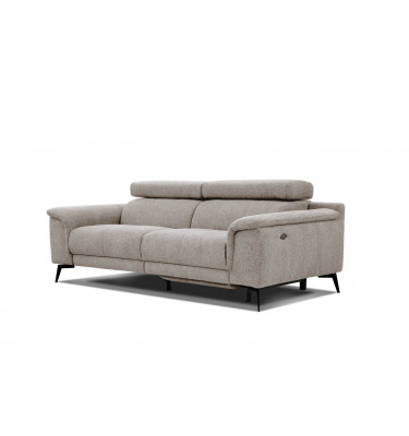 3-Sitzer Sofa mit Relaxfunktion auf der rechten Seite FIERO Taupe (Arano 06)