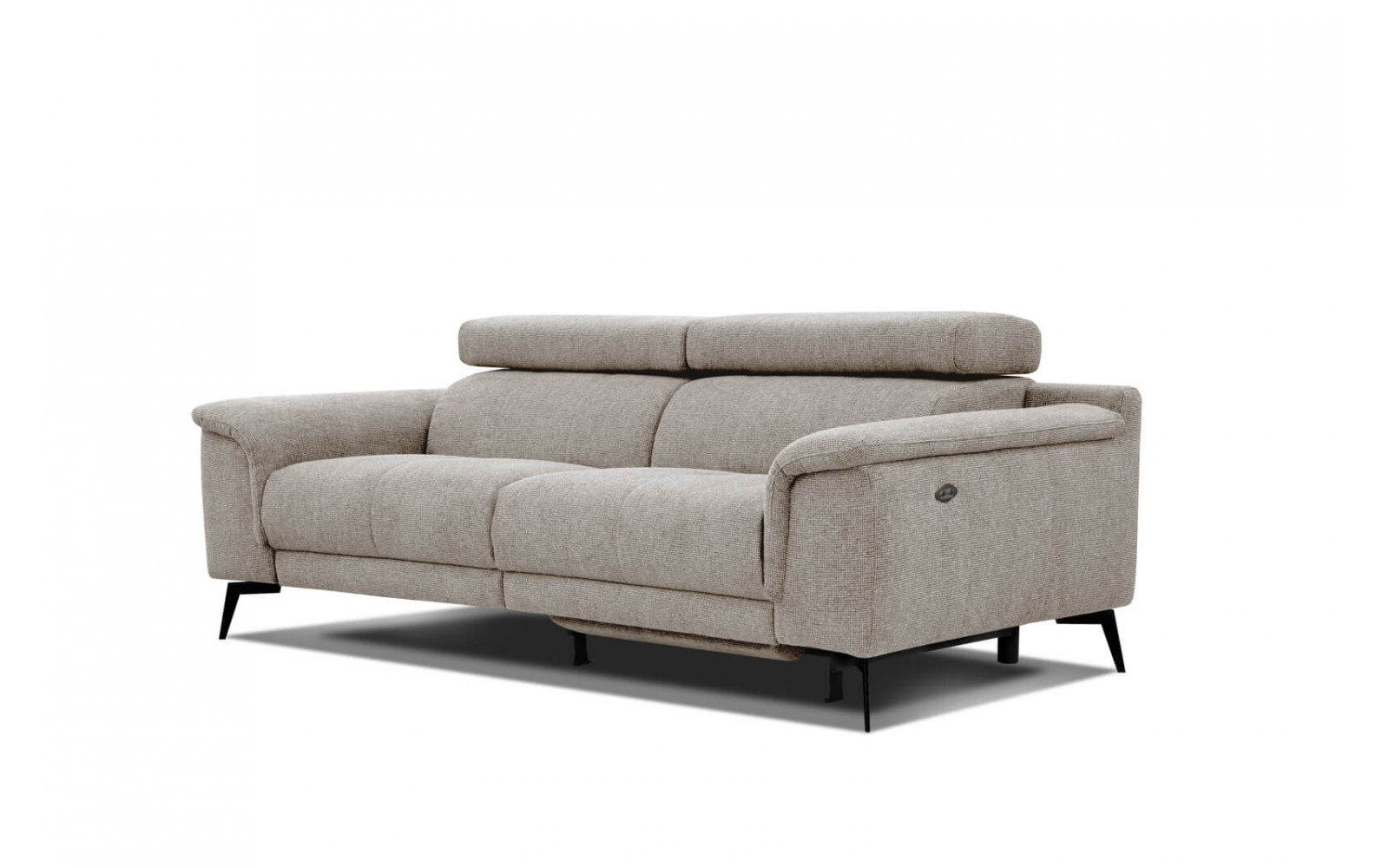 3-Sitzer Sofa mit Relaxfunktion auf der rechten Seite FIERO Taupe (Arano 06)