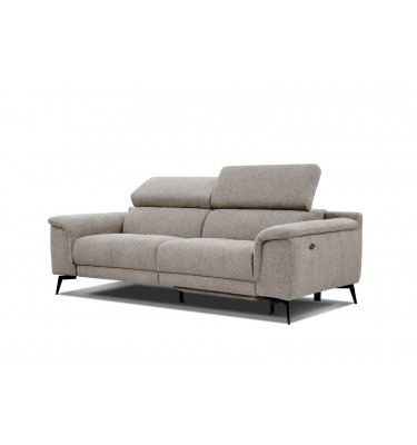3-Sitzer Sofa mit Relaxfunktion auf der rechten Seite FIERO Taupe (Arano 06)