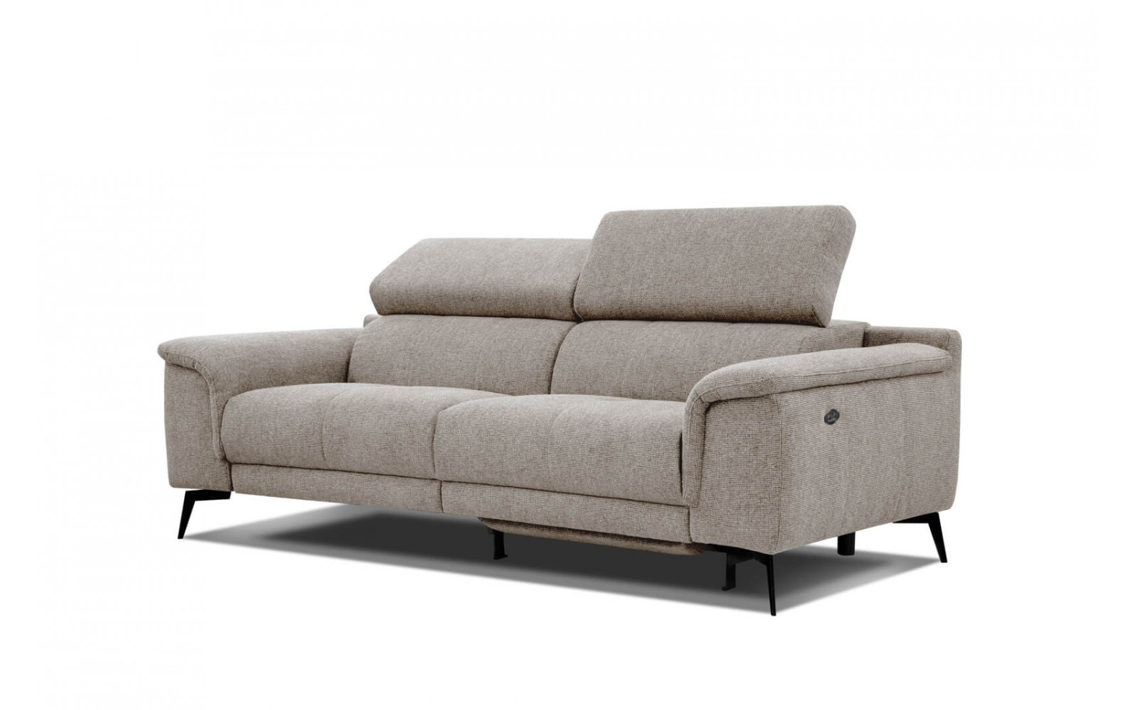 3-Sitzer Sofa mit Relaxfunktion auf der rechten Seite FIERO Taupe (Arano 06)