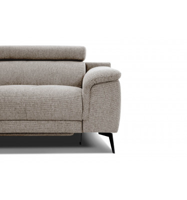 3-Sitzer Sofa mit Relaxfunktion auf der rechten Seite FIERO Taupe (Arano 06)