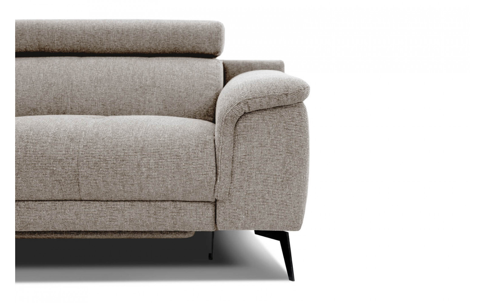 3-Sitzer Sofa mit Relaxfunktion auf der rechten Seite FIERO Taupe (Arano 06)