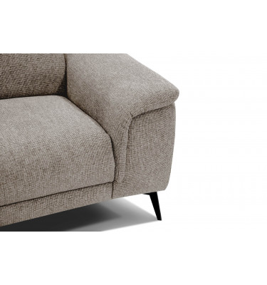 3-Sitzer Sofa mit Relaxfunktion auf der rechten Seite FIERO Taupe (Arano 06)
