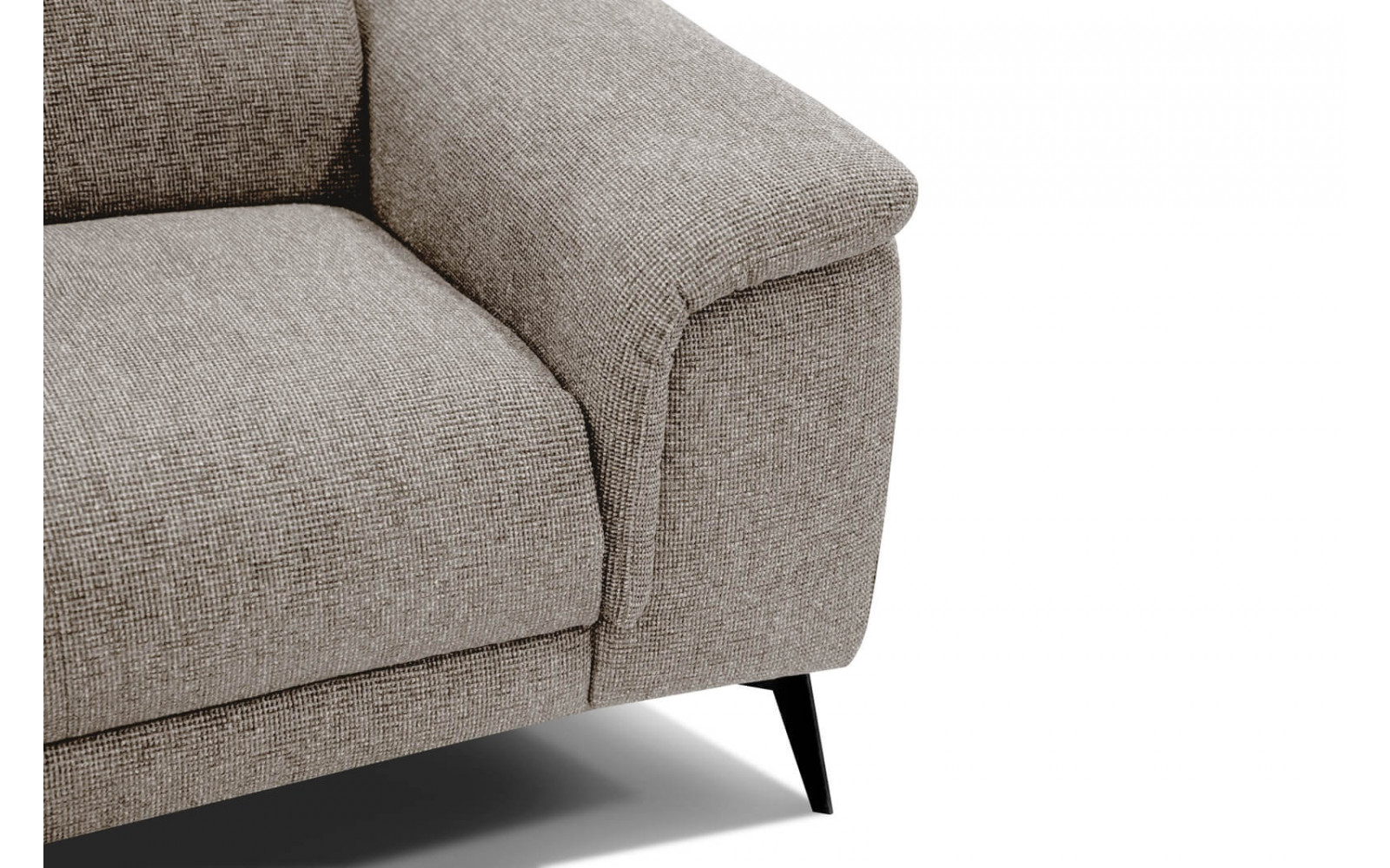 3-Sitzer Sofa mit Relaxfunktion auf der rechten Seite FIERO Taupe (Arano 06)