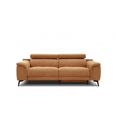 3-Sitzer Sofa mit Relaxfunktion auf der rechten Seite FIERO Gelb Honig (Arano 07)