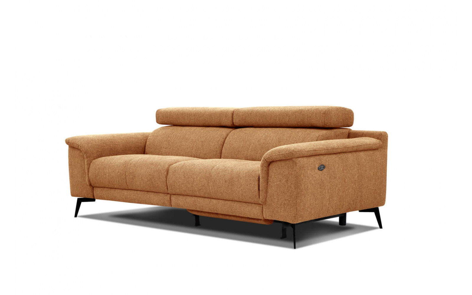 3-Sitzer Sofa mit Relaxfunktion auf der rechten Seite FIERO Gelb Honig (Arano 07)