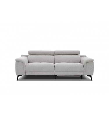 3-Sitzer Sofa mit Relaxfunktion auf der rechten Seite FIERO  Perlgrau (Arano 15)