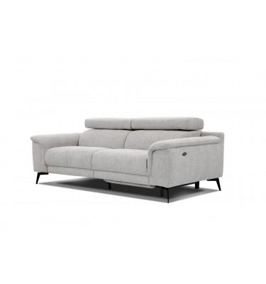 3-Sitzer Sofa mit Relaxfunktion auf der rechten Seite FIERO  Perlgrau (Arano 15)