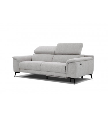 3-Sitzer Sofa mit Relaxfunktion auf der rechten Seite FIERO  Perlgrau (Arano 15)
