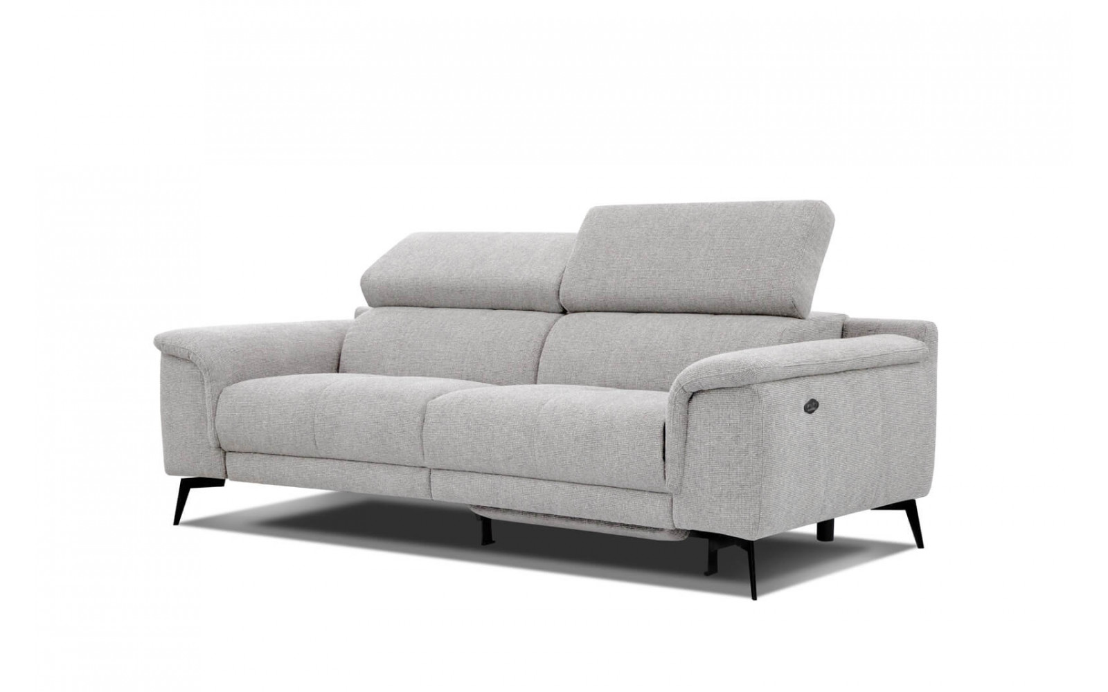 3-Sitzer Sofa mit Relaxfunktion auf der rechten Seite FIERO  Perlgrau (Arano 15)