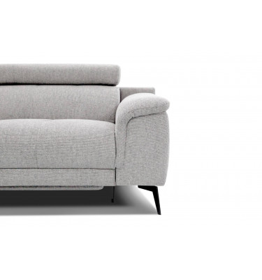 3-Sitzer Sofa mit Relaxfunktion auf der rechten Seite FIERO  Perlgrau (Arano 15)