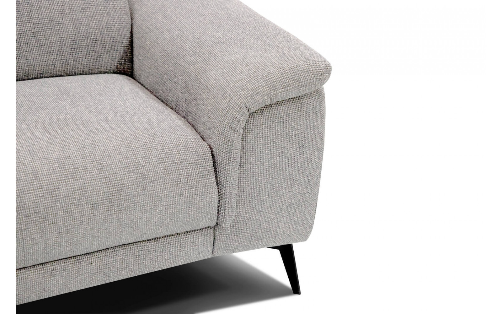 3-Sitzer Sofa mit Relaxfunktion auf der rechten Seite FIERO  Perlgrau (Arano 15)