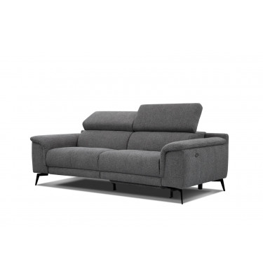 3-Sitzer Sofa mit Relaxfunktion auf der rechten Seite FIERO  Dunkelgrau (Arano 17)