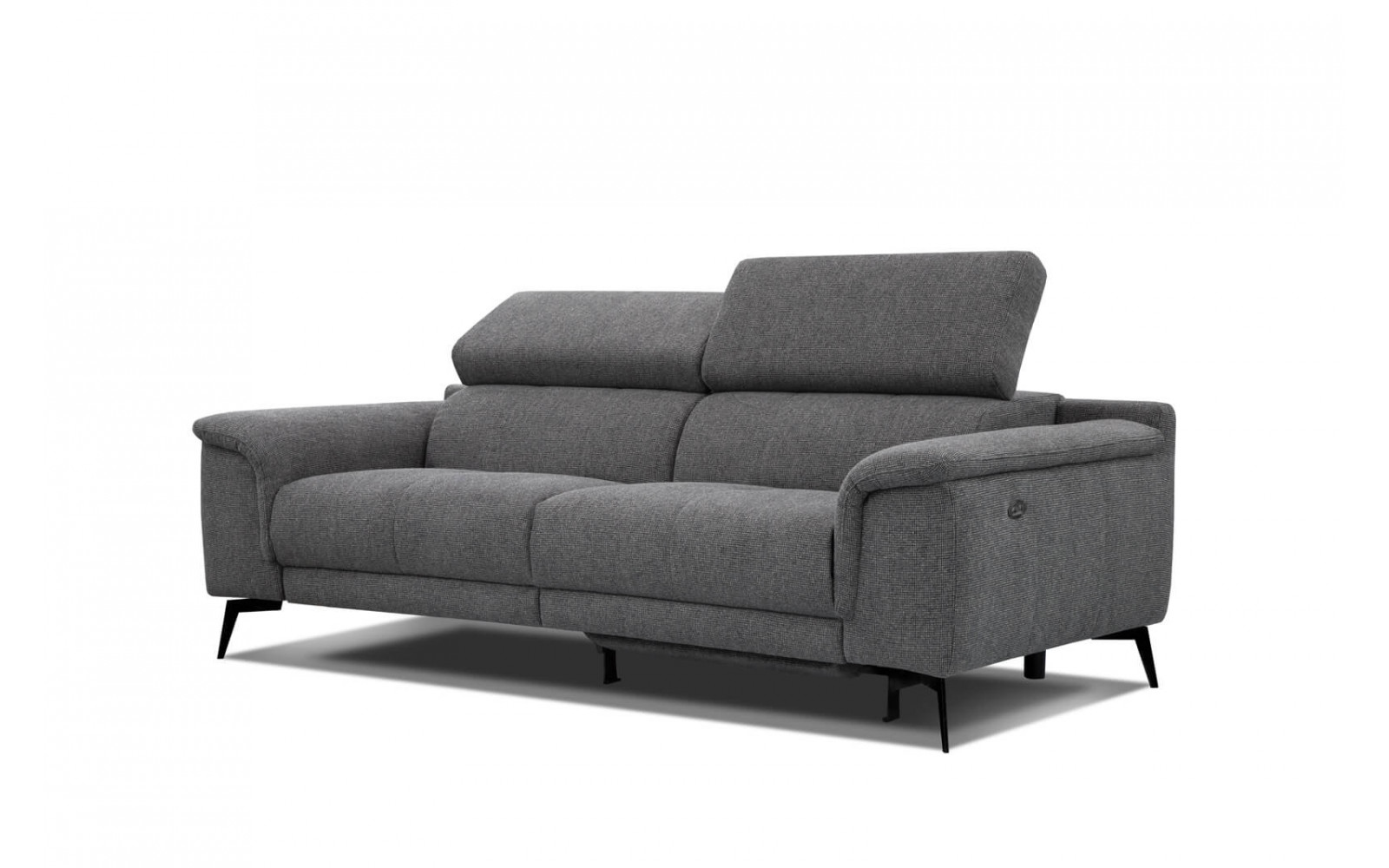 3-Sitzer Sofa mit Relaxfunktion auf der rechten Seite FIERO  Dunkelgrau (Arano 17)