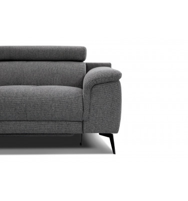 3-Sitzer Sofa mit Relaxfunktion auf der rechten Seite FIERO  Dunkelgrau (Arano 17)