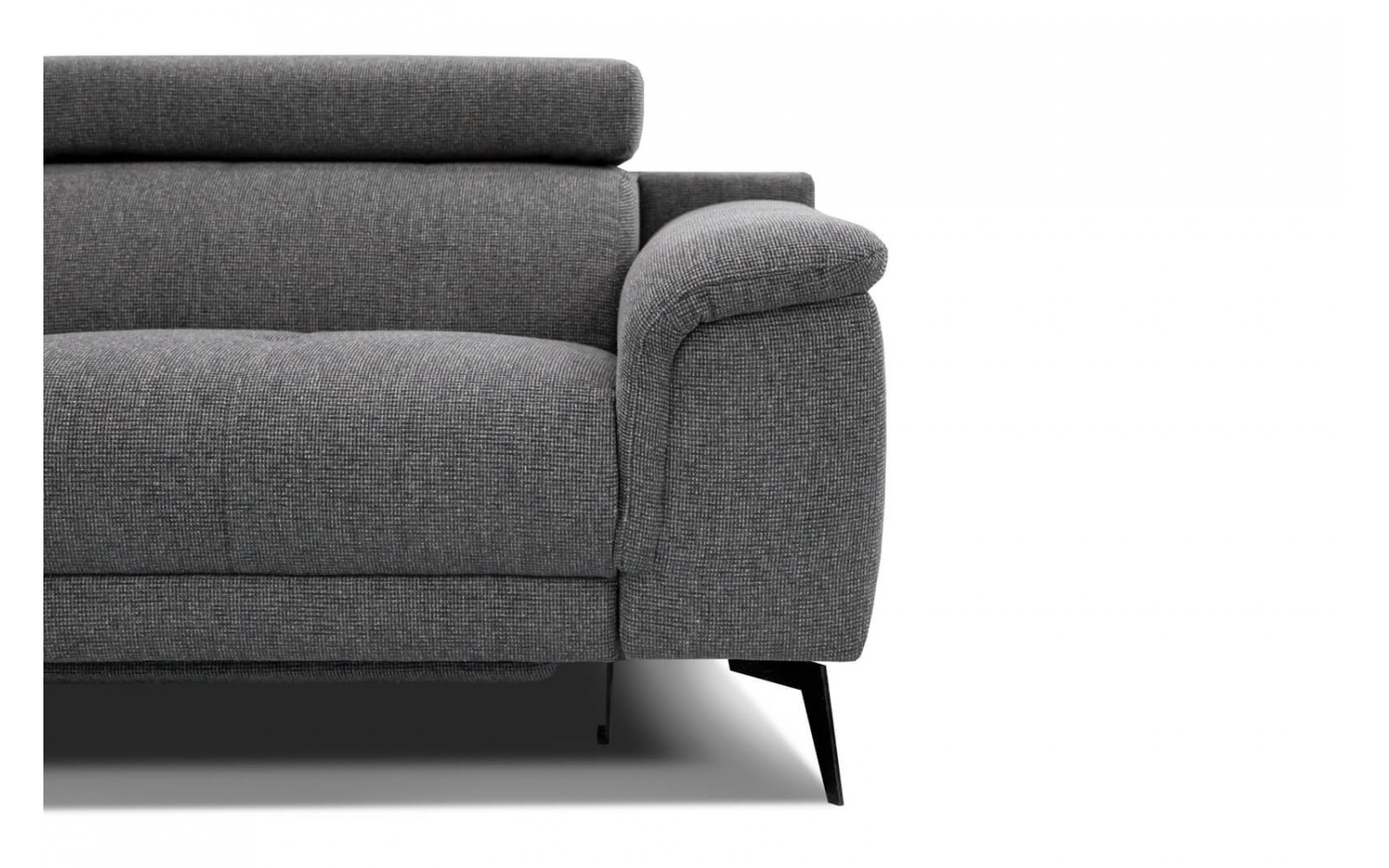 3-Sitzer Sofa mit Relaxfunktion auf der rechten Seite FIERO  Dunkelgrau (Arano 17)