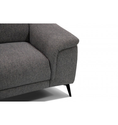 3-Sitzer Sofa mit Relaxfunktion auf der rechten Seite FIERO  Dunkelgrau (Arano 17)