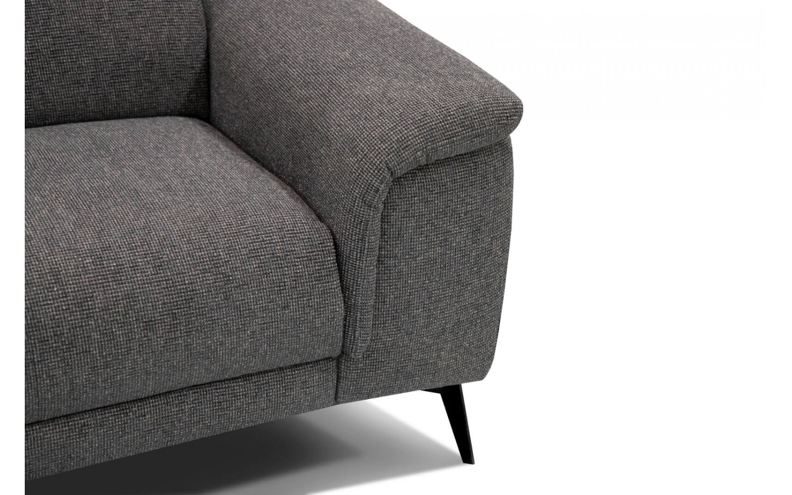 3-Sitzer Sofa mit Relaxfunktion auf der rechten Seite FIERO  Dunkelgrau (Arano 17)