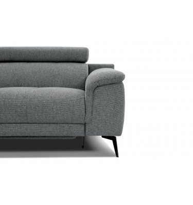 3-Sitzer Sofa mit Relaxfunktion auf der rechten Seite FIERO  Grau (Arano 19)