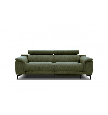 3-Sitzer Sofa mit Relaxfunktion auf der rechten Seite FIERO  Dunkelgrün (Arano 24)