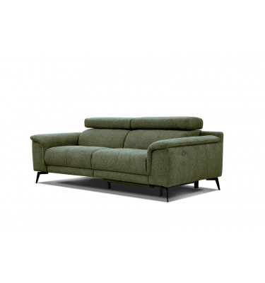 3-Sitzer Sofa mit Relaxfunktion auf der rechten Seite FIERO  Dunkelgrün (Arano 24)