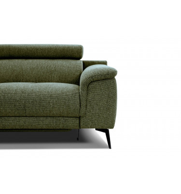 3-Sitzer Sofa mit Relaxfunktion auf der rechten Seite FIERO  Dunkelgrün (Arano 24)