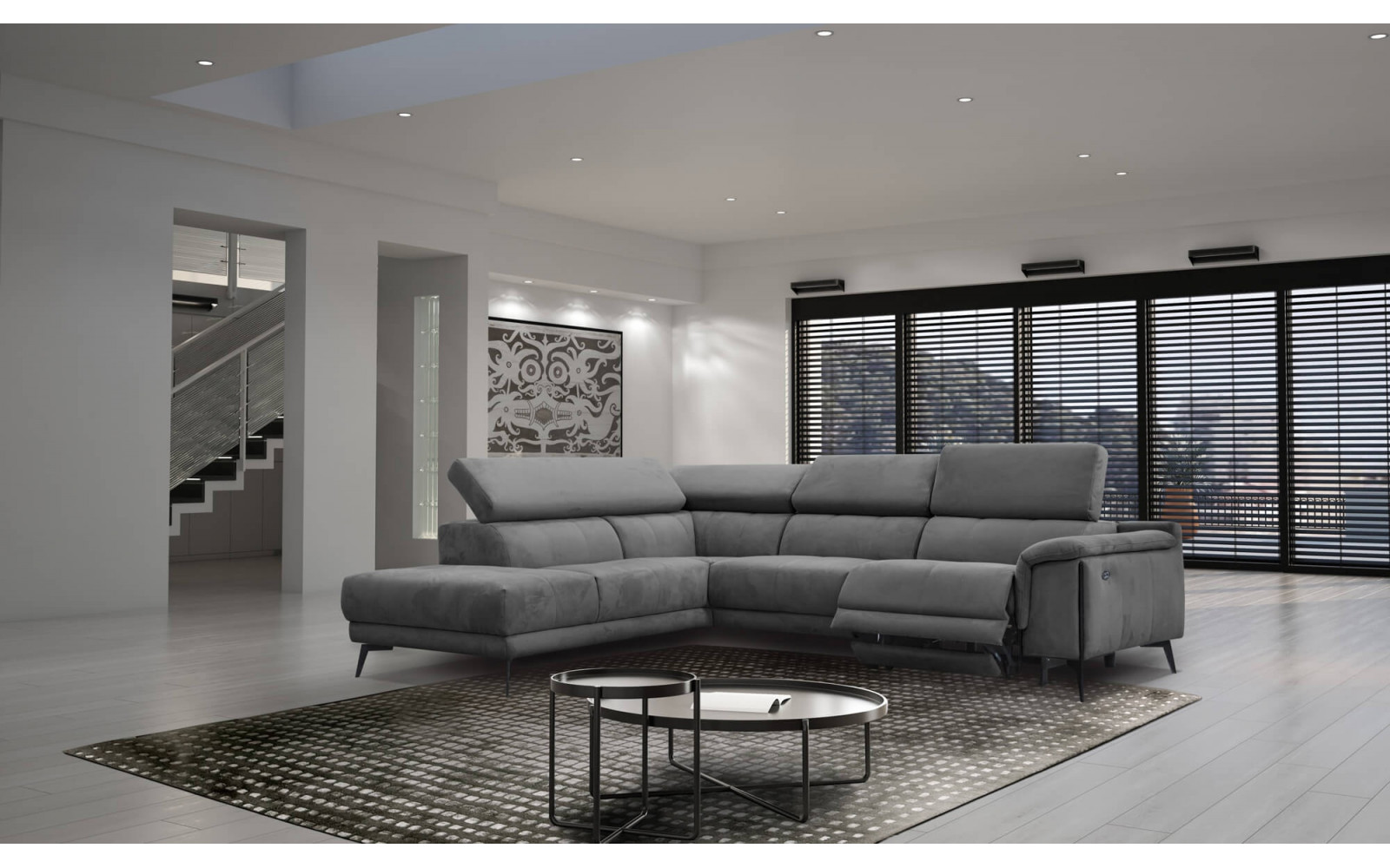 Ecksofa 5-Sitzer links Matera | Mit Relaxfunktion kaufen | Wozimo