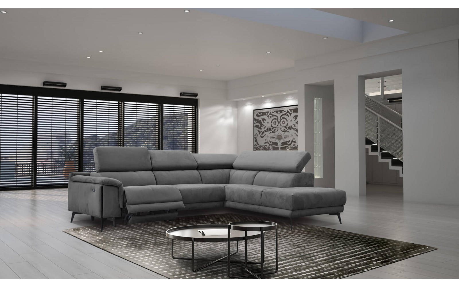 Ecksofa 5-Sitzer rechts Matera | Mit Relaxfunktion kaufen | Wozimo